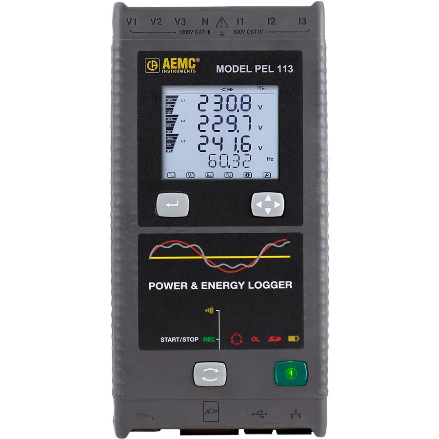 Rejestrator mocy i energii AEMC PEL 113 bez czujników