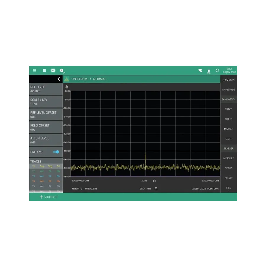 Anritsu MS2070A-3008 Uaktualnienie oprogramowania wzmacniacza wstępnego