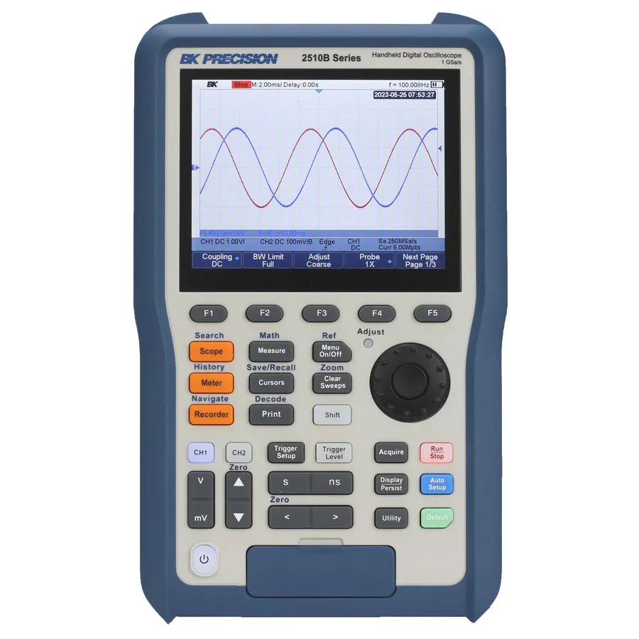 Oscyloskop cyfrowy przechowujący przenośny B&K Precision 2515B