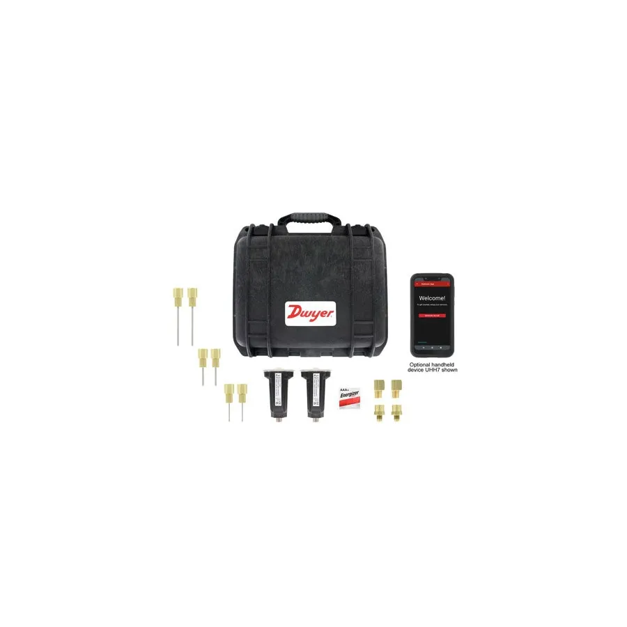 Bezprzewodowy cyfrowy manometr hydroiczny Dwyer 490W-6-HKIT
