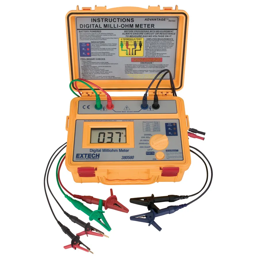Extech 380580-NIST Miernik Miliomowy
