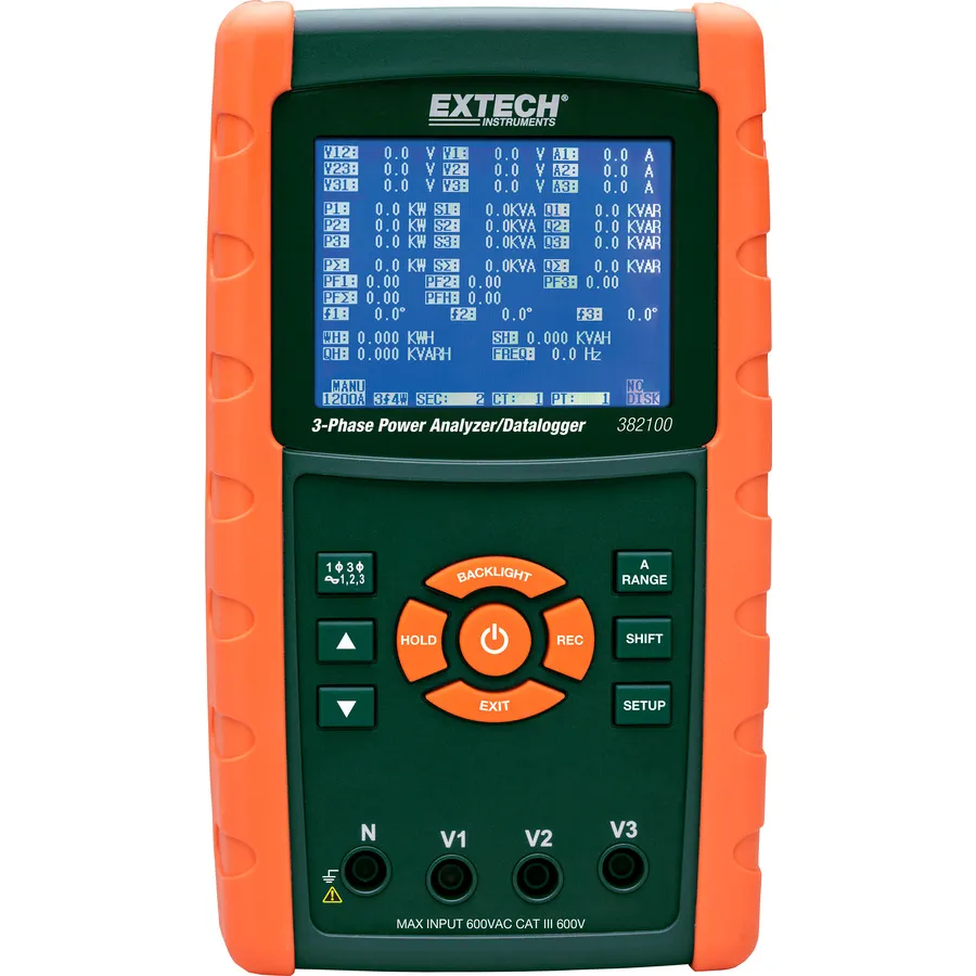 Extech 382100 Analizator mocy/Rejestrator danych
