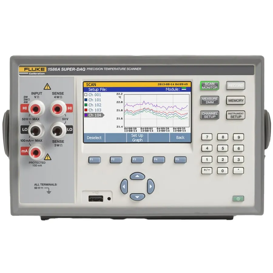 Fluke 1586A/DS-HC 120 Super-DAQ Skaner temperatury z modułem i multiplekserem