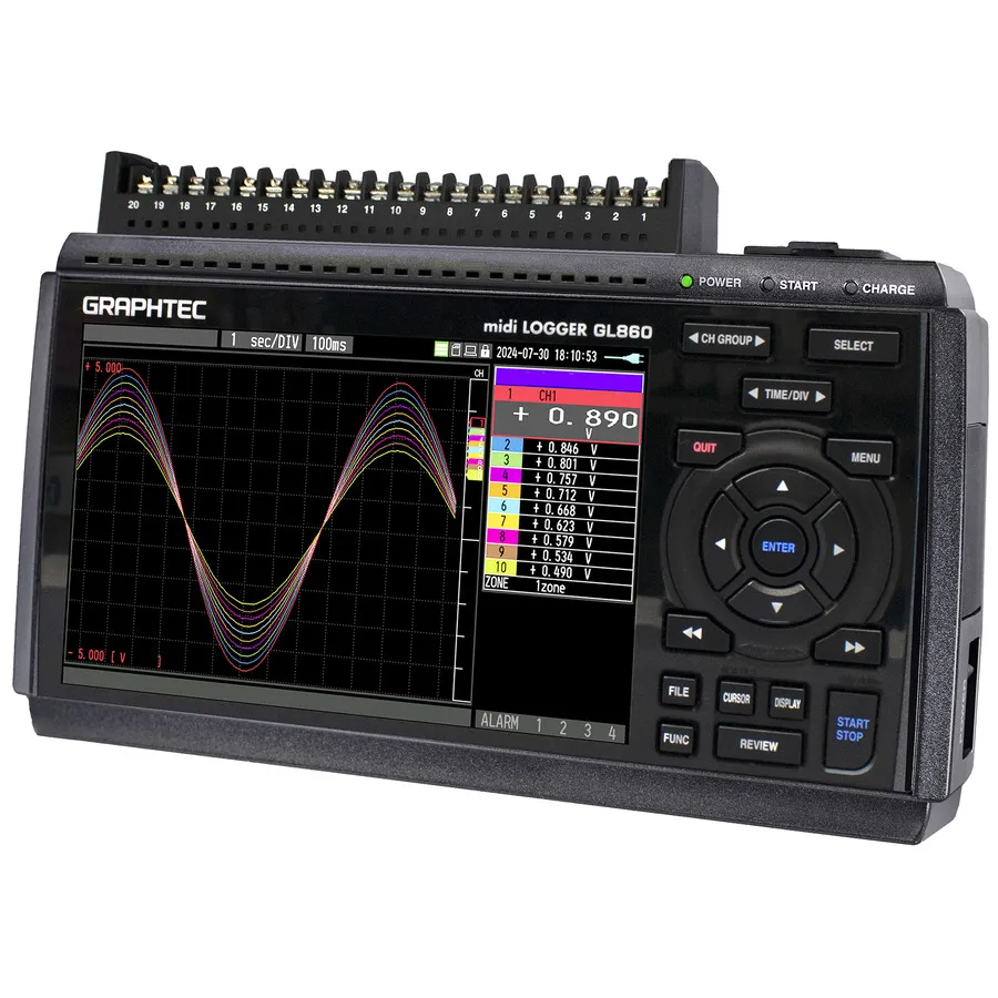 Graphtec GL860 Wielokanałowy Rejestrator Danych