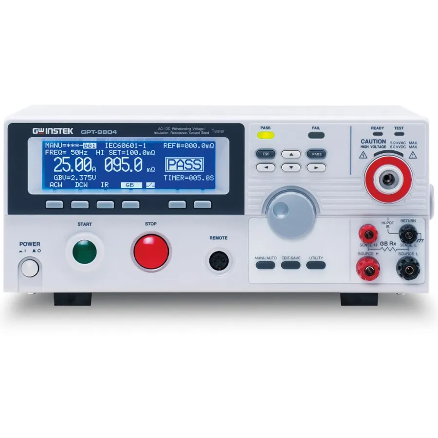 Tester bezpieczeństwa elektrycznego GW Instek GPT-9802