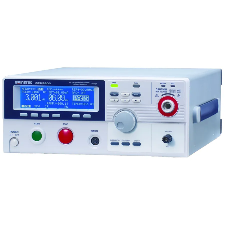 Tester bezpieczeństwa elektrycznego GW Instek GPT-9803