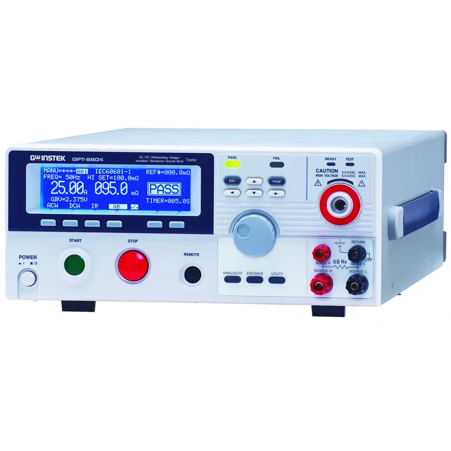 Tester bezpieczeństwa elektrycznego GW Instek GPT-9804
