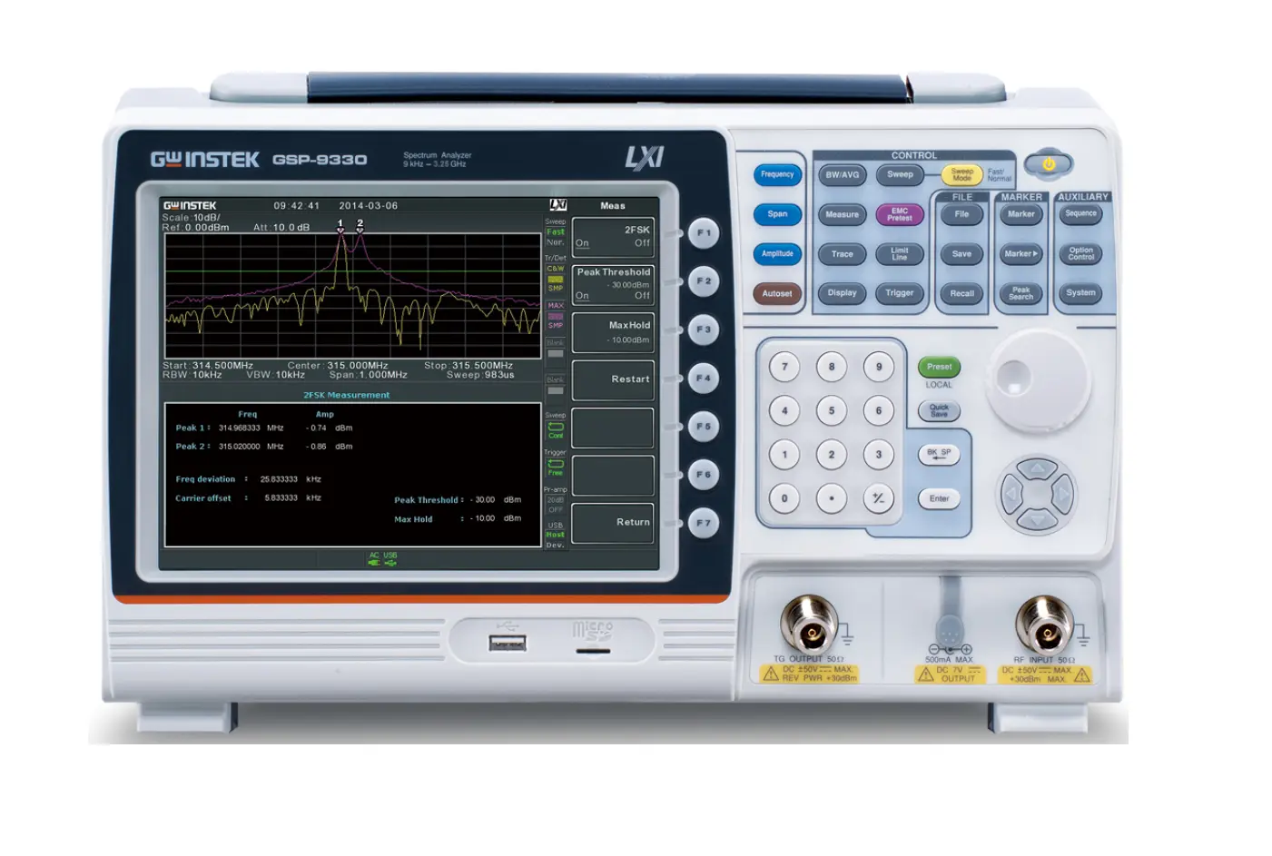 Analizator Spektrum GW Instek GSP-9330