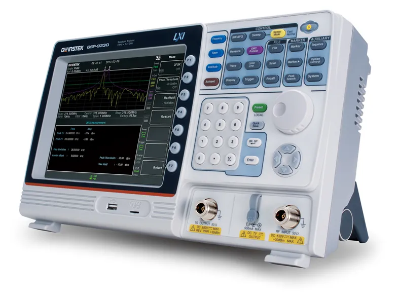 Analizator Spektrum GW Instek GSP-9330TG z Generatorem Śledzącym