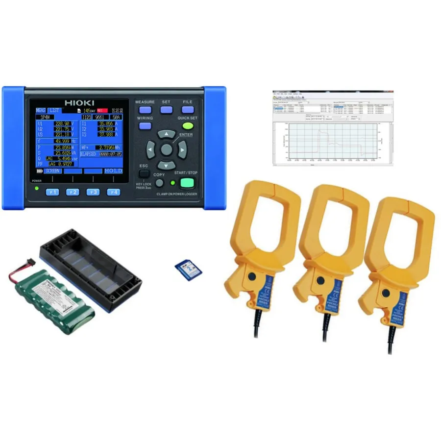 Zestaw analizatora zapotrzebowania mocy Hioki PW3360-21/1000Pro