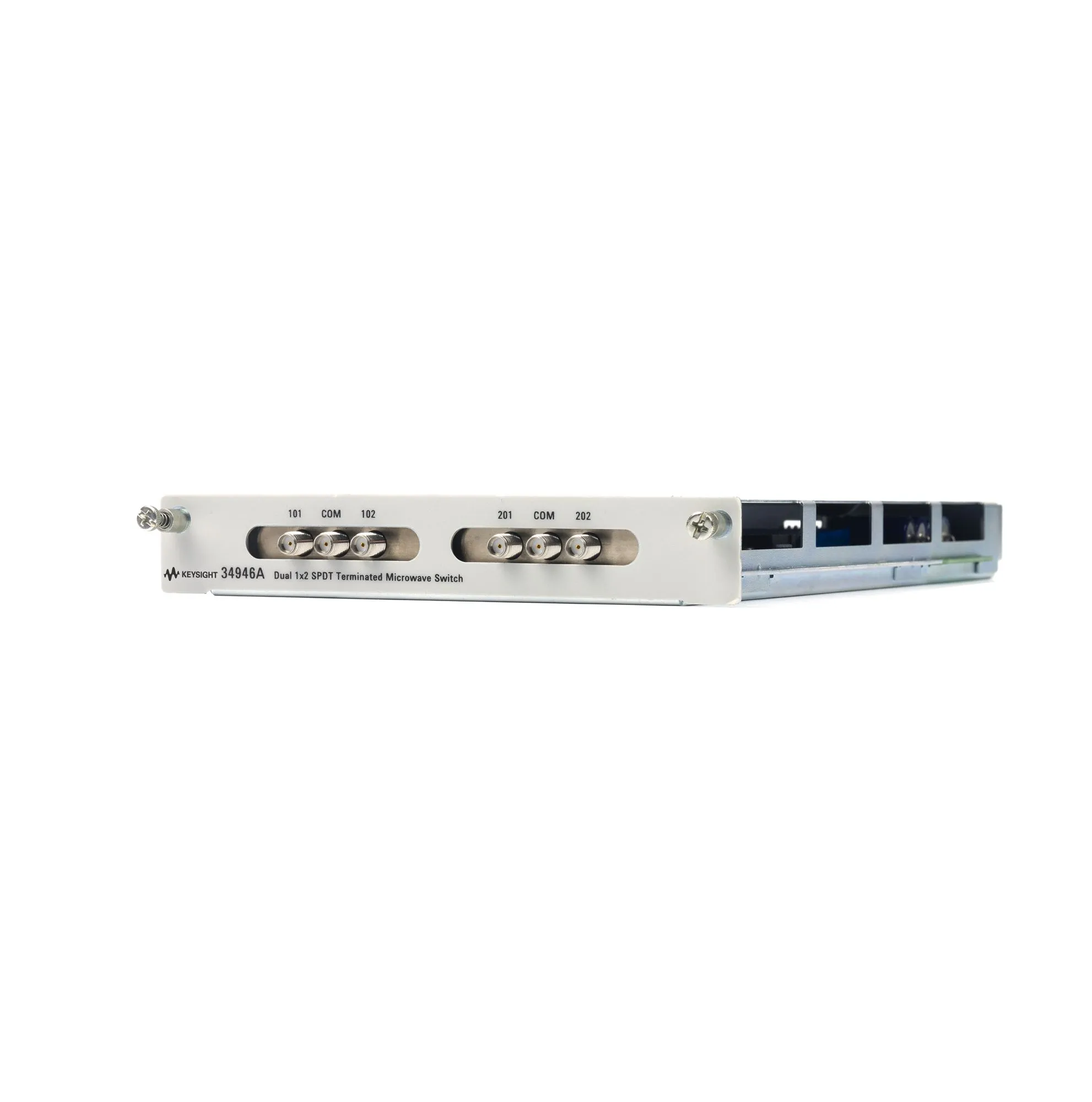 Podwójny przełącznik mikrofalowy SPDT 1x2 z zakończeniem Keysight 34946A