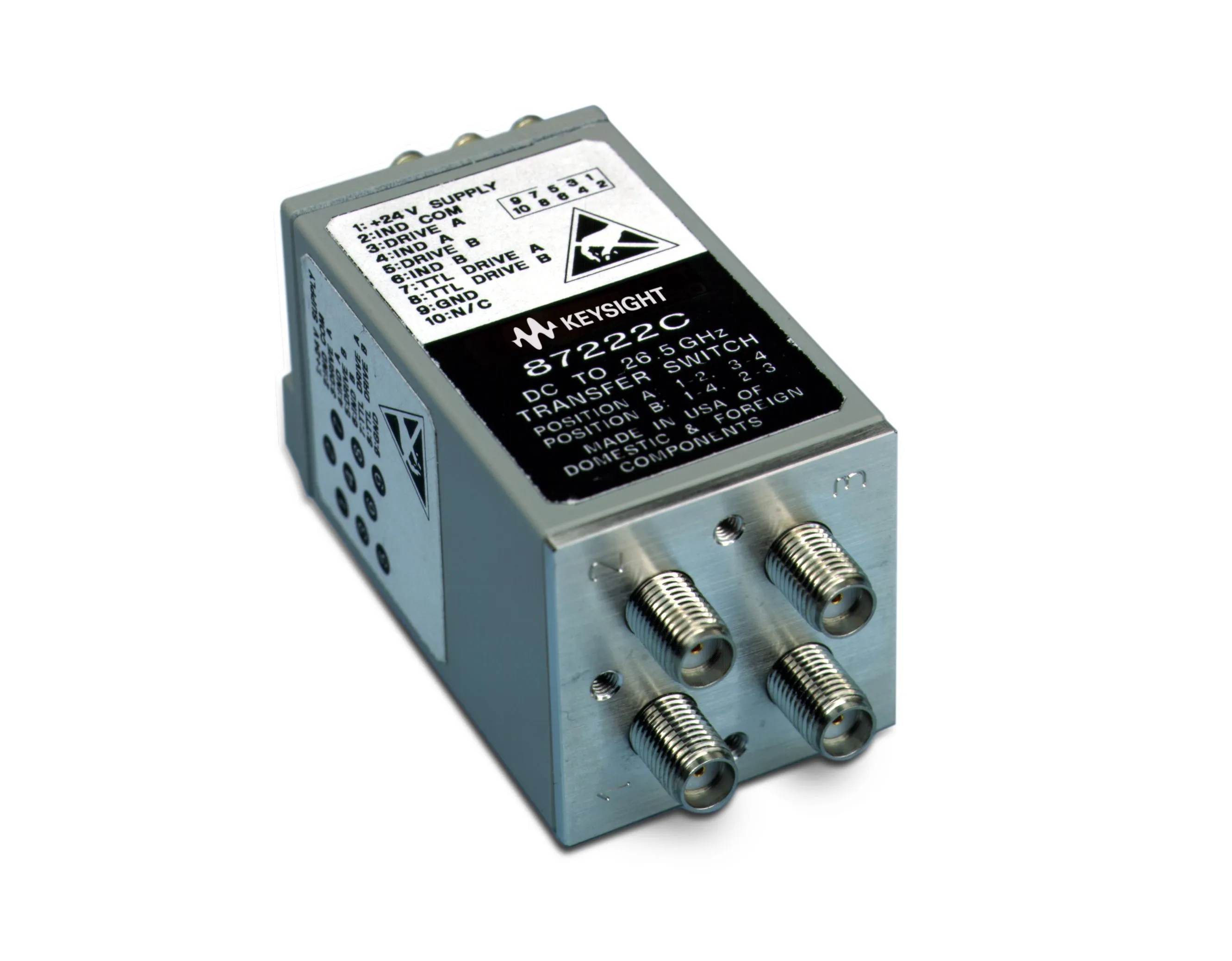 Przełącznik transferu koaksjalnego Keysight 87222C