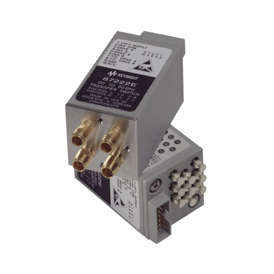 Przełącznik transferu koaksjalnego Keysight 87222E/100 4-portowy