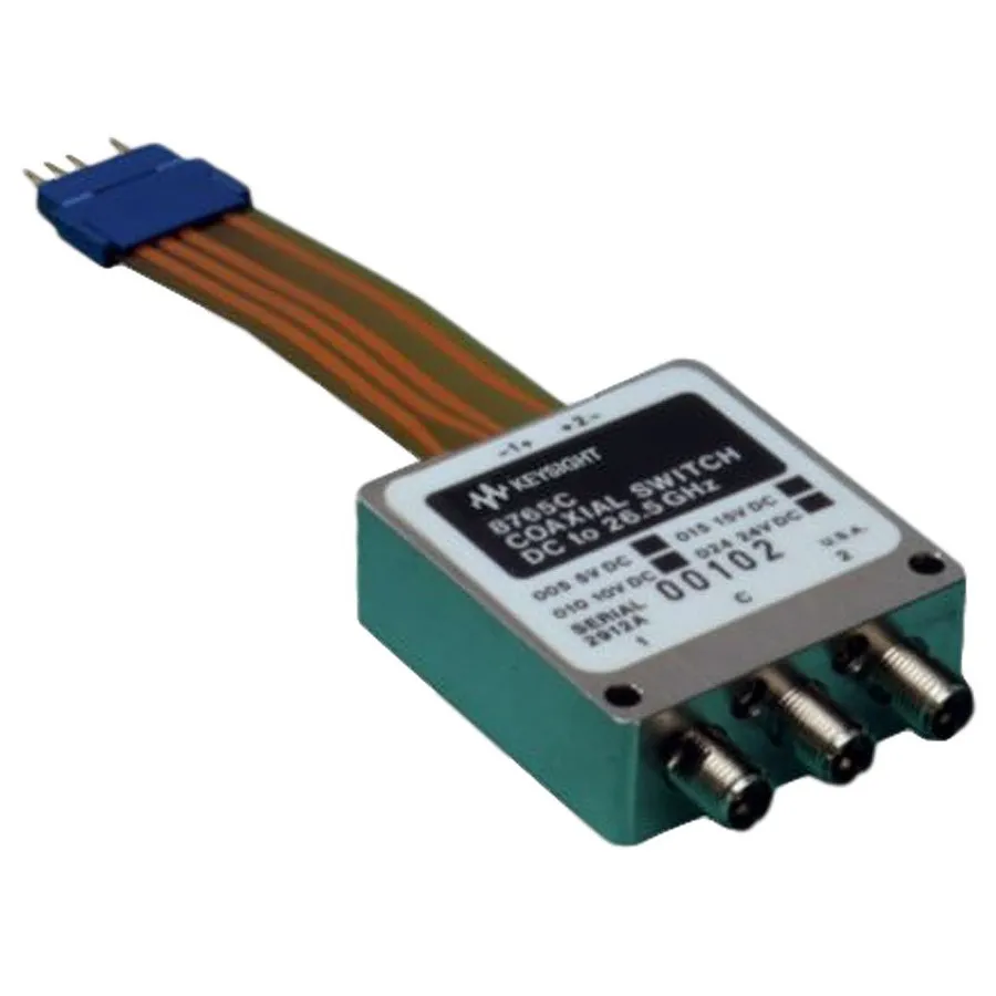Przełącznik koaksjalny Keysight 8765D, SPDT, DC do 40 GHz, 24 Vdc