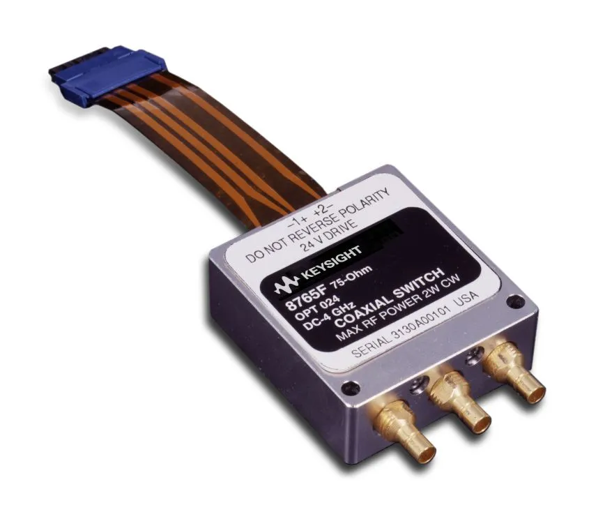 Przełącznik koaksjalny 75-omowy Keysight 8765F