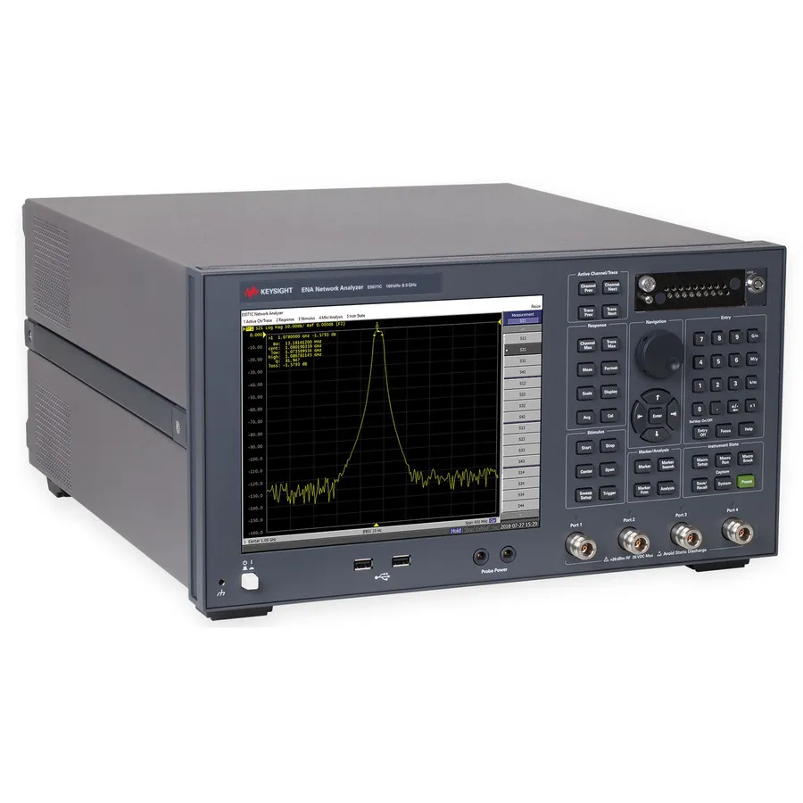 Keysight E5071C ENA Analizator sieci wektorowej (4-portowy, domena czasowa, wysoka stabilność)