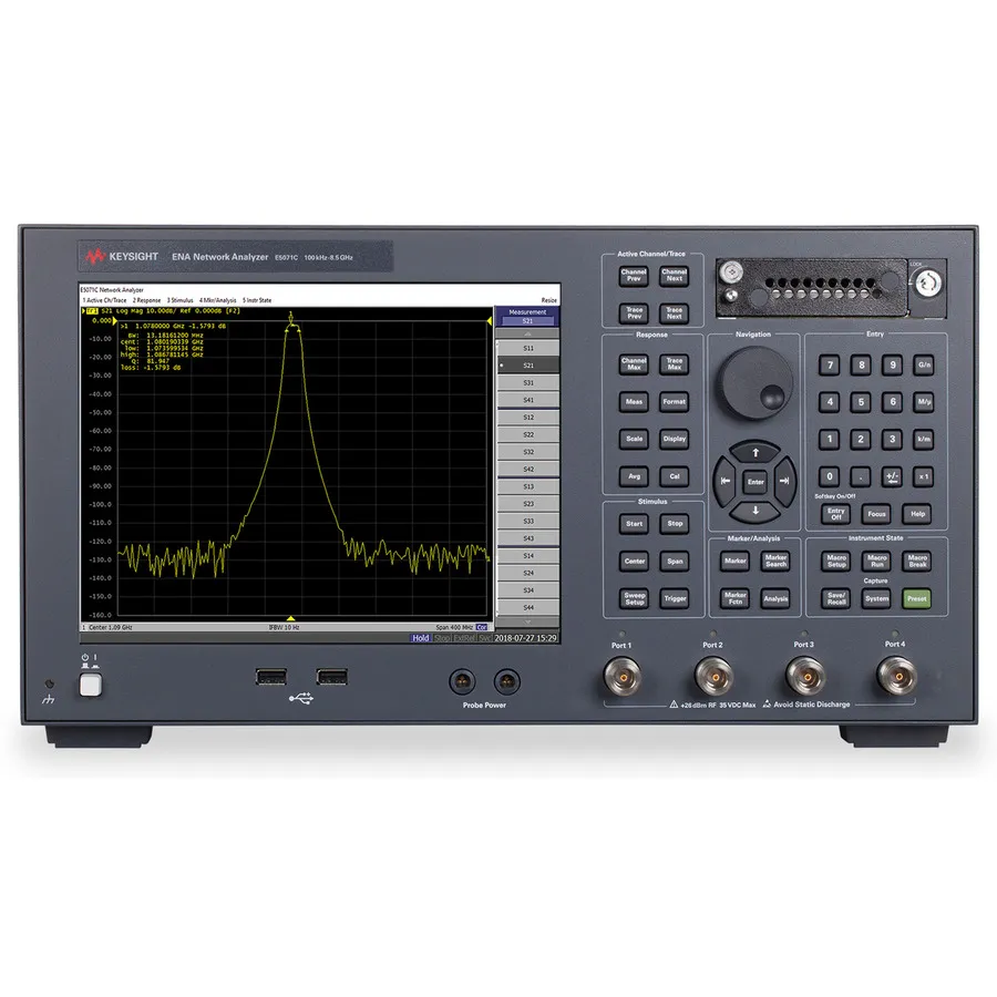 Keysight E5071C/019/480/UNQ Analizator sieci wektorowej
