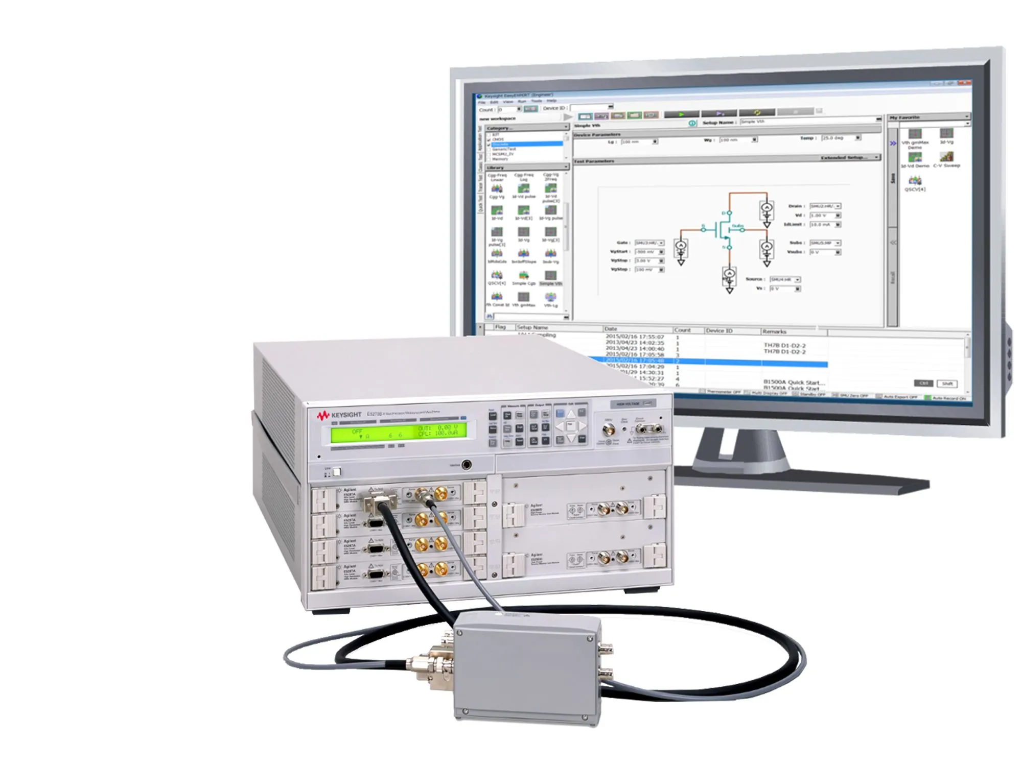 Keysight E5270B analizator prądu-napięcia o wysokiej precyzji