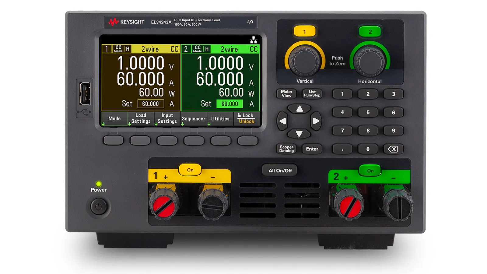 Keysight EL34243A Elektroniczne obciążenie DC z dwoma wejściami