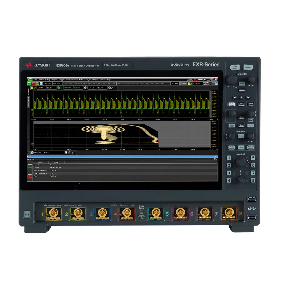 Keysight EXR608A Infiniium oscyloskop rzeczywistej transmisji