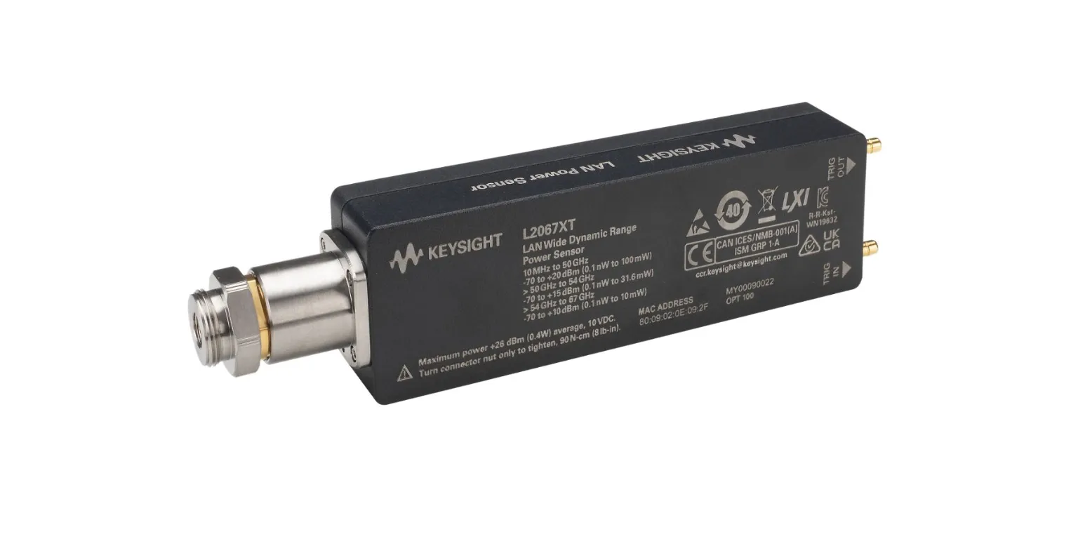Czujnik mocy szerokopasmowy szczytowy i średni Keysight L2067XT