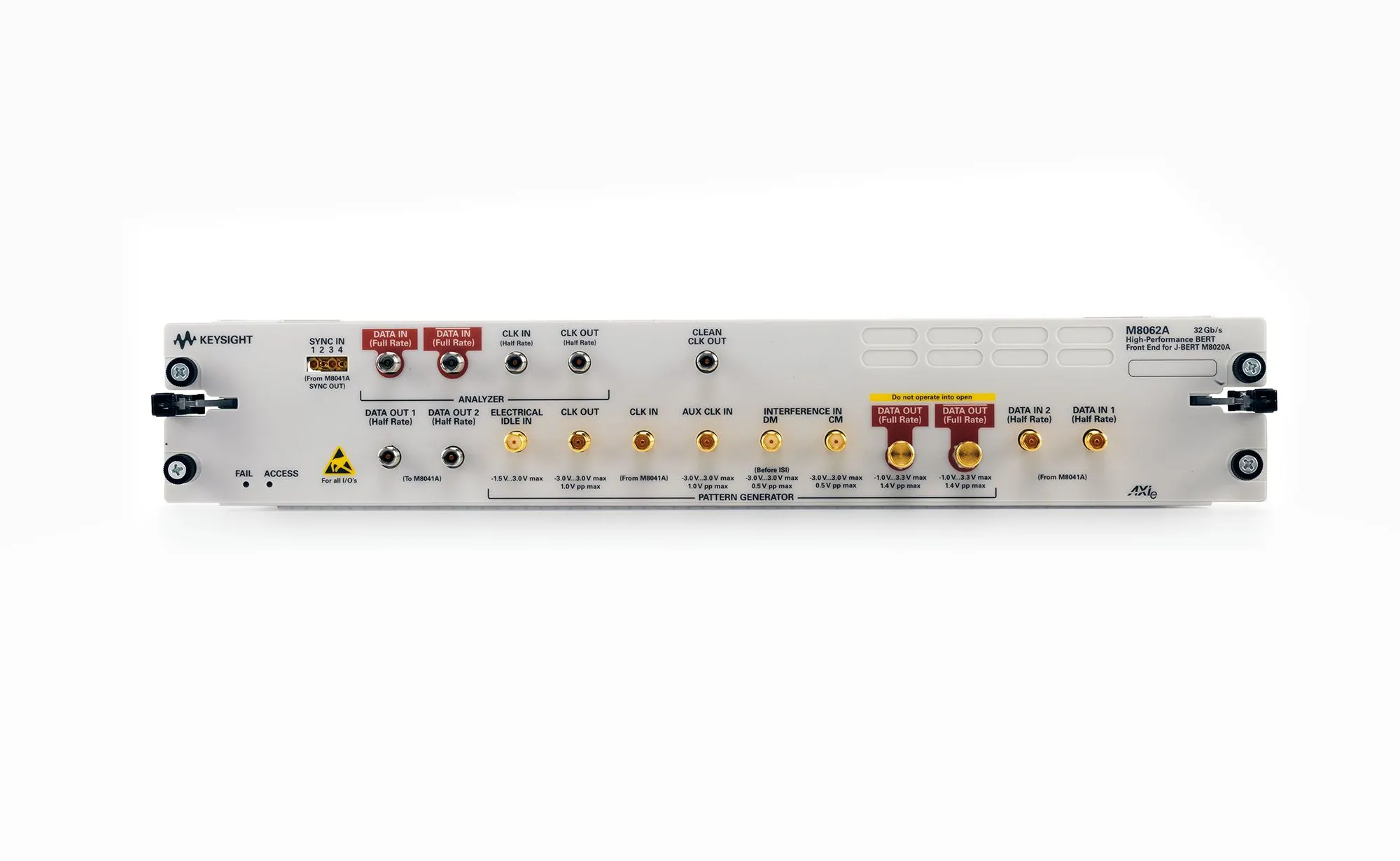 Front-end BERT 32 Gb/s Keysight M8062A