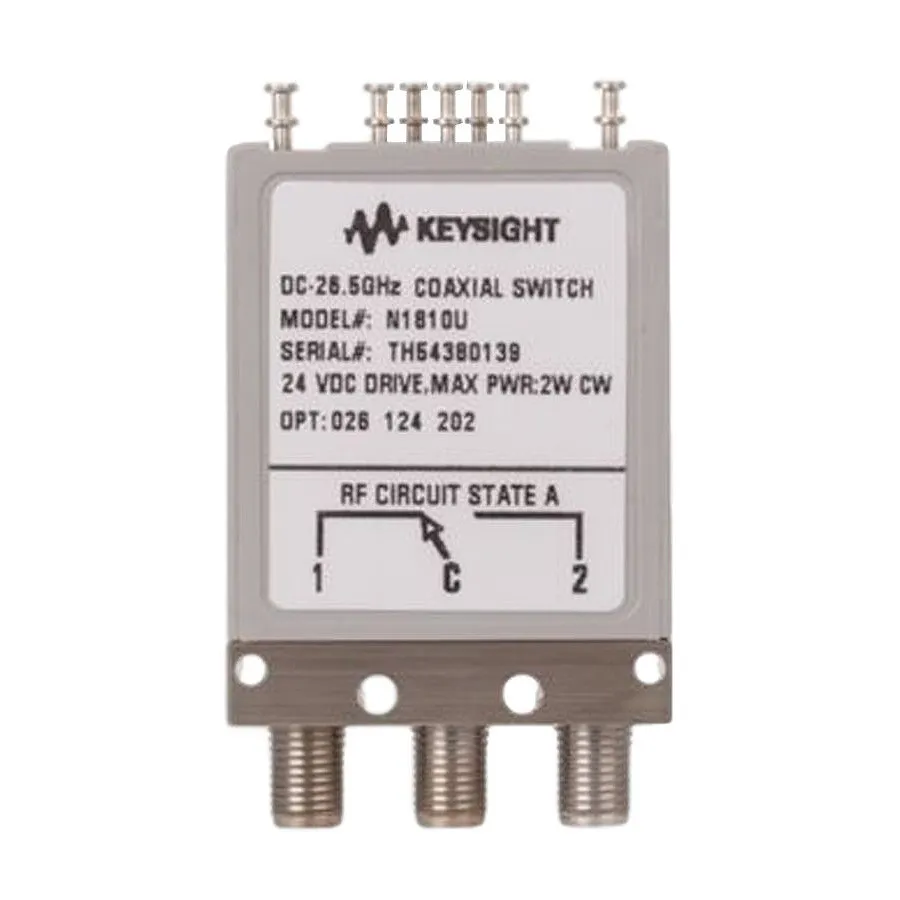 Keysight N1810UL/026/105/201/401 Przełącznik Coaxialny