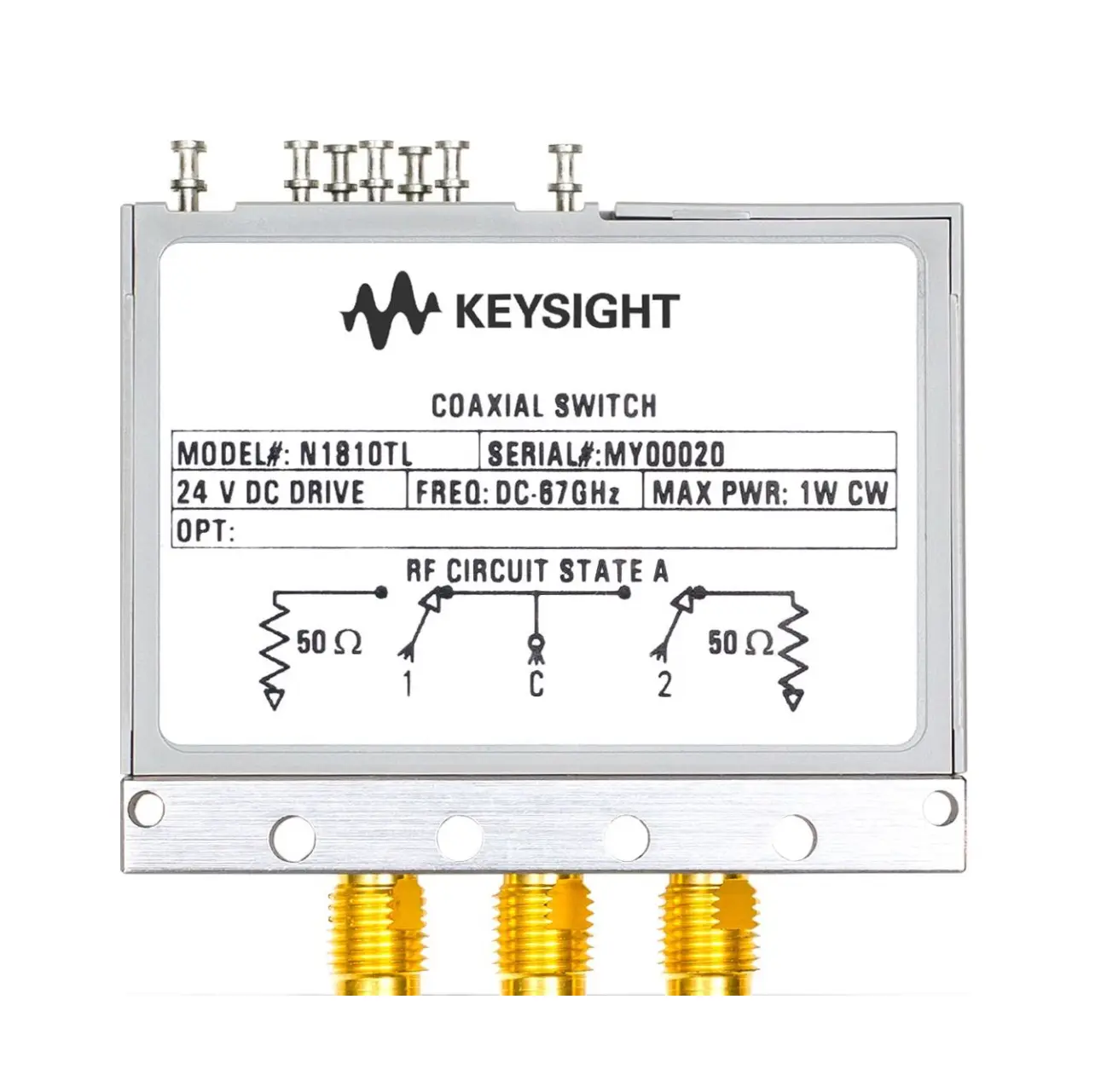 Keysight N1811TL Przełącznik Coaxialny