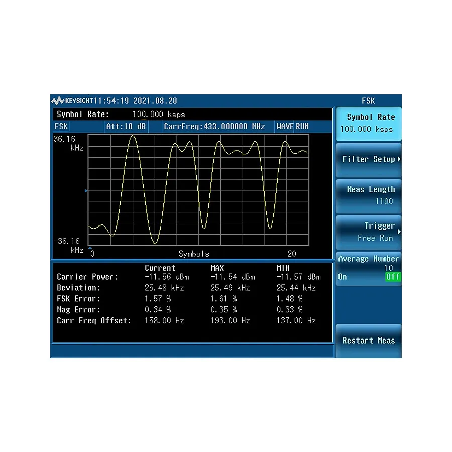 Keysight N9321CK/DMA Opcja Analizy Demodulacji ASK/FSK
