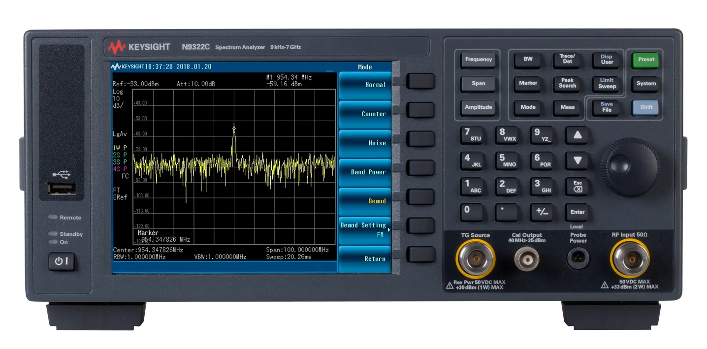 Analizator widma podstawowy Keysight N9322C