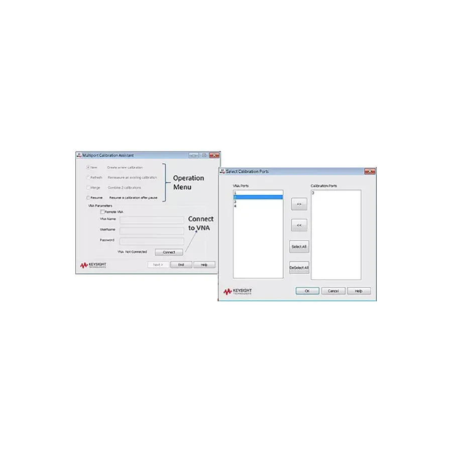 Opcja Keysight S97552B Multiport Calibration Assistant