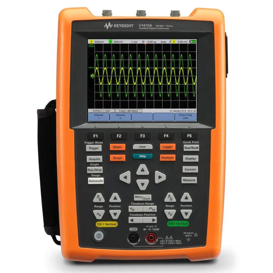 Keysight U1610A Oscyloskop przenośny 100 MHz 2-kanałowy