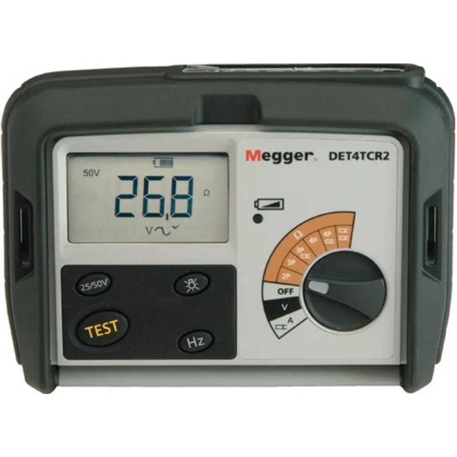 Tester oporu uziemienia Megger DET4TCR2 + Zaciski