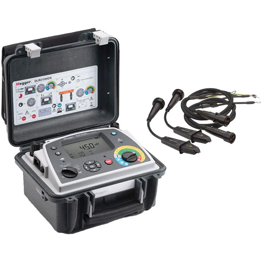 Megger DLRO-10HDX-DH4C Cyfrowy Mikro-Ommetr Oporów Małych