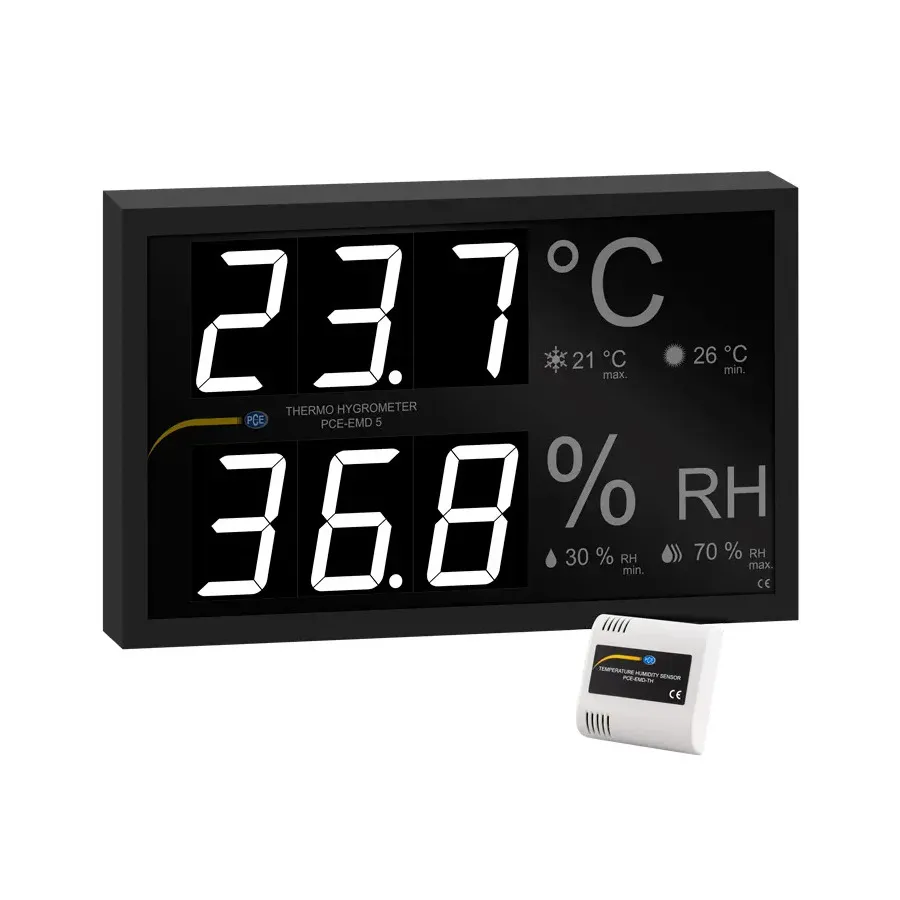 PCE Instruments PCE-EMD 5 Wskaźnik temperatury i wilgotności