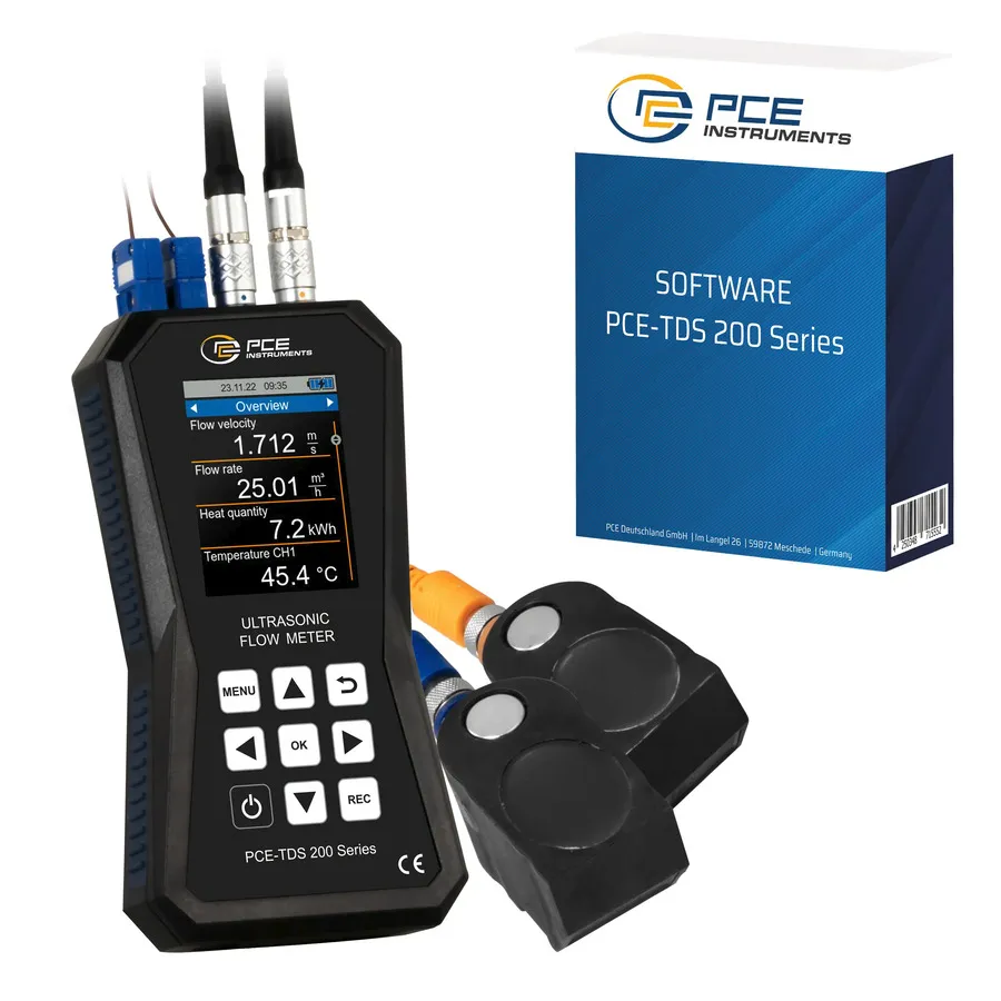 Przepływomierz ultradźwiękowy PCE Instruments PCE-TDS 200+ M-SW-KIT