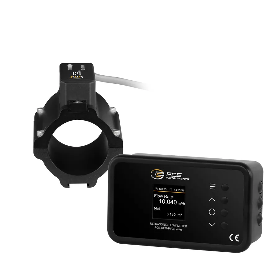 PCE Instruments PCE-UFM 40PVC przepływomierz ultradźwiękowy typu zacisku