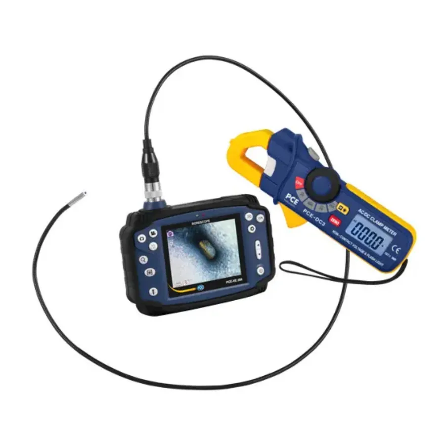 Zestaw wizjera endoskopowego PCE Instruments PCE-VE 200-KIT2 i miernika zaciskowego