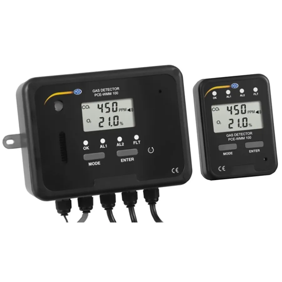 PCE Instruments PCE-WMM 100 Stały Detektor Gazów CO2/O2