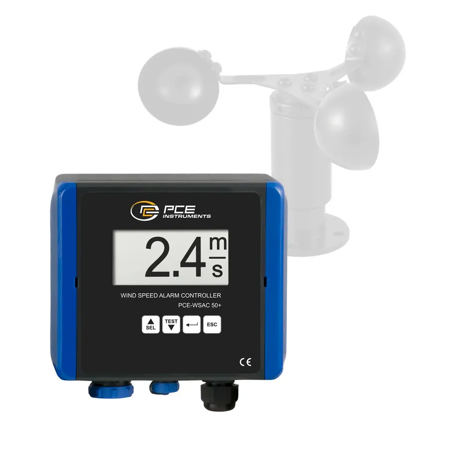 PCE Instruments PCE-WSAC 50+ 24 Miernik Prędkości Wiatru z Datalogerem