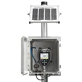 Zestaw obudowy zewnętrznej Ralston Instruments FLP1-GV-XF-EH-SP FieldLab z zasilaniem słonecznym i montażem na słupie