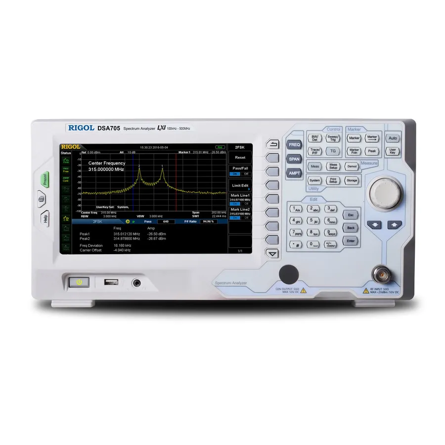 RIGOL DSA705 Analizator Widma RF