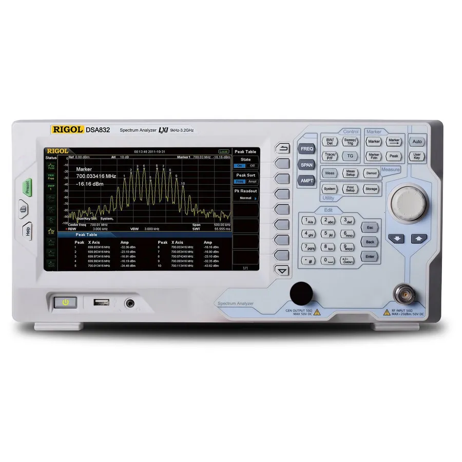 RIGOL DSA832 Analizator Widma RF