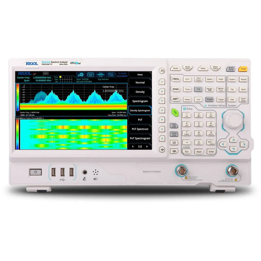 Analizator spektrum RIGOL RSA3030E-TG działający w czasie rzeczywistym