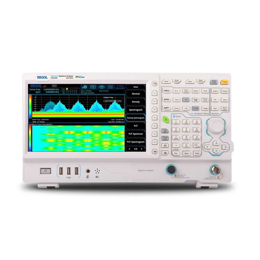 Analizator spektrum RIGOL RSA3030E działający w czasie rzeczywistym