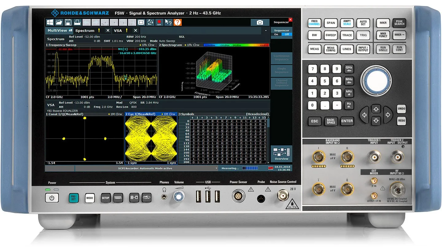 Analizator sygnałów i widma Rohde & Schwarz FSW43