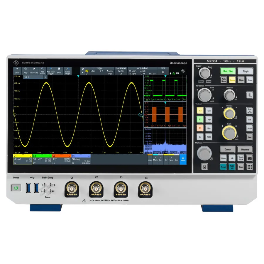 Oscyloskop sygnałów mieszanych Rohde & Schwarz MXO34-2PK