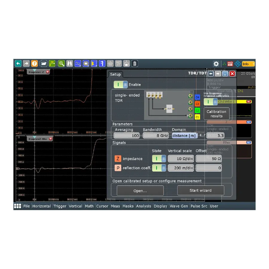 Rohde & Schwarz RTO-K130 Opcja analizy TDR/TDT