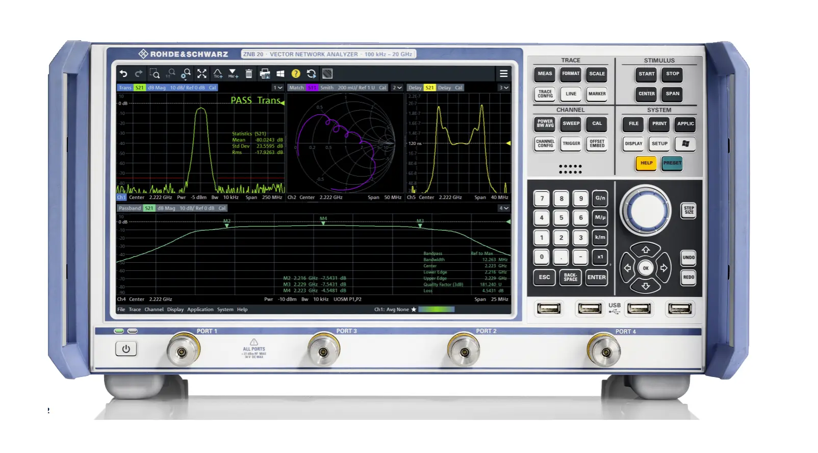 Rohde & Schwarz ZNB43 2-portowy Analizator sieci wektorowej