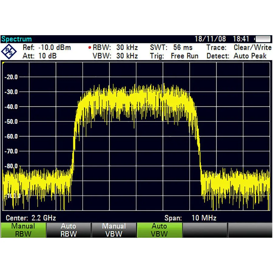 Aplikacja pomiarowa analizy widma Rohde & Schwarz ZVH-K1